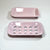 Two-part Enamel Soap Dish - Pink